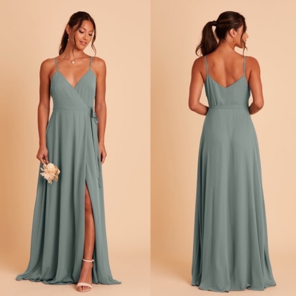 Birdy Grey Dresses & Skirts - Birdy Grey Cindy Wrap Dress in Sea Glass